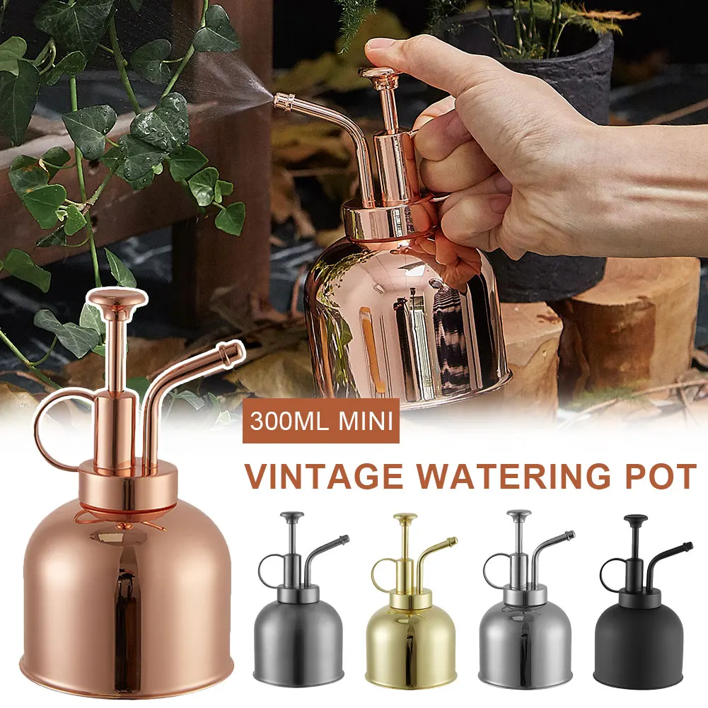 300ml Mini Watering Can Plant Watering Pot Spray Bottle Nordic Style Vintage Gardening Tools Showers for Water Plants Flowers
300ml Mini Watering Can Plant Watering Pot Spray Bottle Nordic Style Vintage Gardening Tools Showers for Water Plants Flowers
