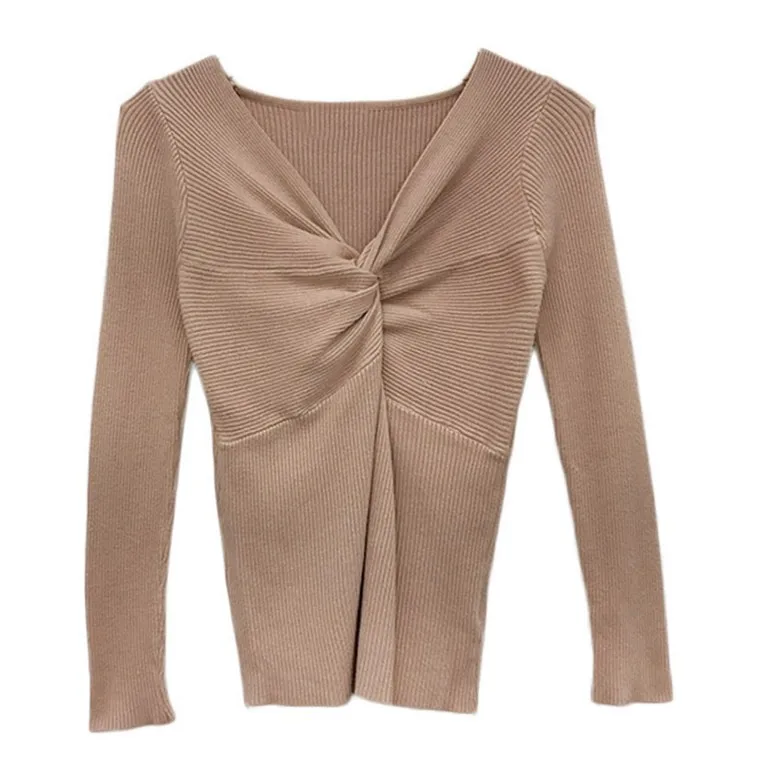 Autumn 2022 New Foreign Sleeve V-colisters Take The Upper Clothes Slim T-shirt Bottoming Shirt
Autumn 2022 New Foreign Sleeve V-colisters Take The Upper Clothes Slim T-shirt Bottoming Shirt