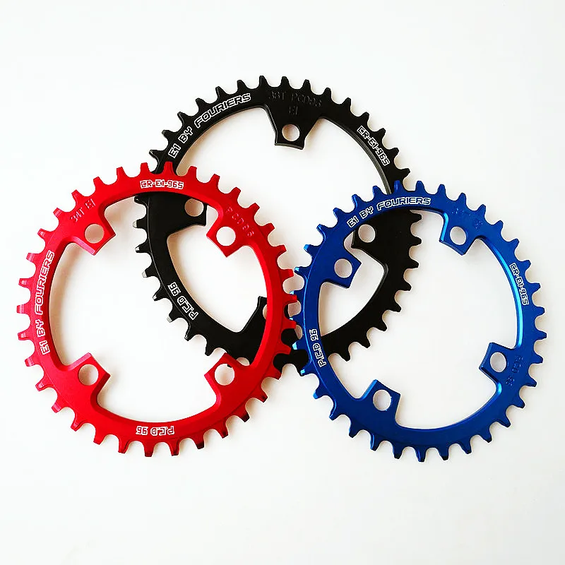 FOURIERS 96 pcd MTB Chainring Round Narrow Wide Tooth Chain Ring Compatible With 32-48T For 8-10 Speed
FOURIERS 96 pcd MTB Chainring Round Narrow Wide Tooth Chain Ring Compatible With 32-48T For 8-10 Speed