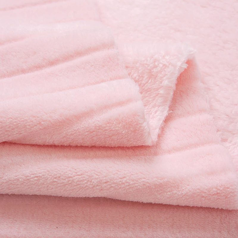Double-Sided Flannel Striped Fabric Autumn and Winter Thick Coral Fleece Plush Pajamas Blanket Pajamas DIY Fabric 
Double-Sided Flannel Striped Fabric Autumn and Winter Thick Coral Fleece Plush Pajamas Blanket Pajamas DIY Fabric