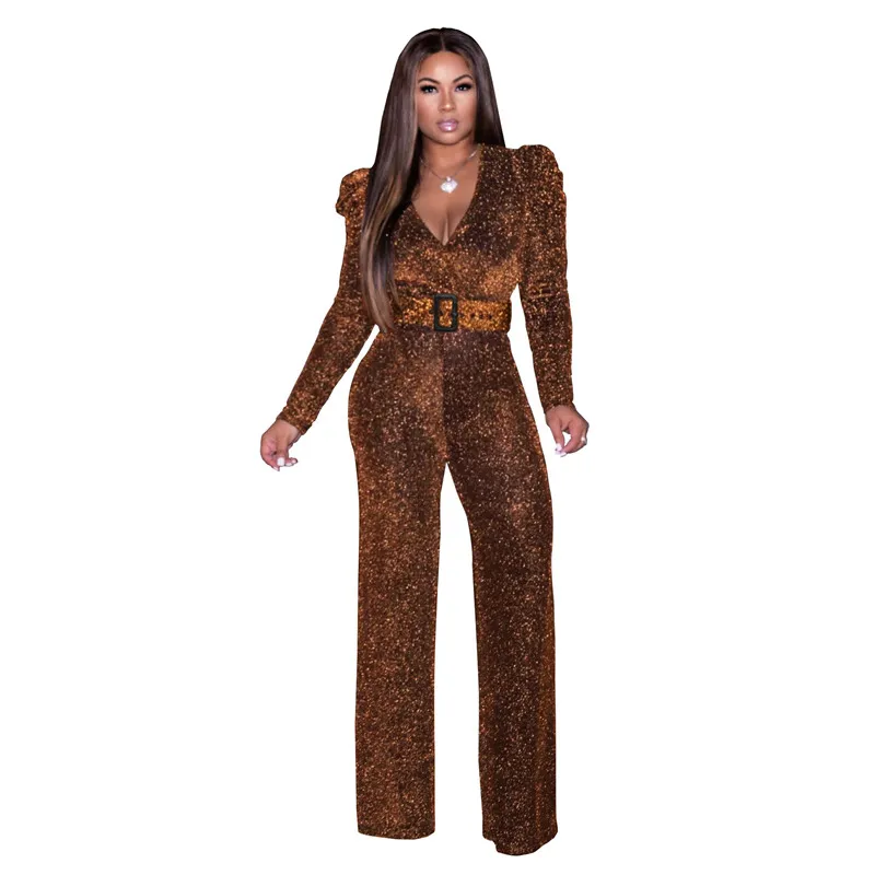 Women Jumpsuits Casual Club Wide Leg Pants Solid Color Puff Long Sleeve Romper Autumn Deep V Neck High Waist Shiny Outfits S-XXL
Women Jumpsuits Casual Club Wide Leg Pants Solid Color Puff Long Sleeve Romper Autumn Deep V Neck High Waist Shiny Outfits S-XXL