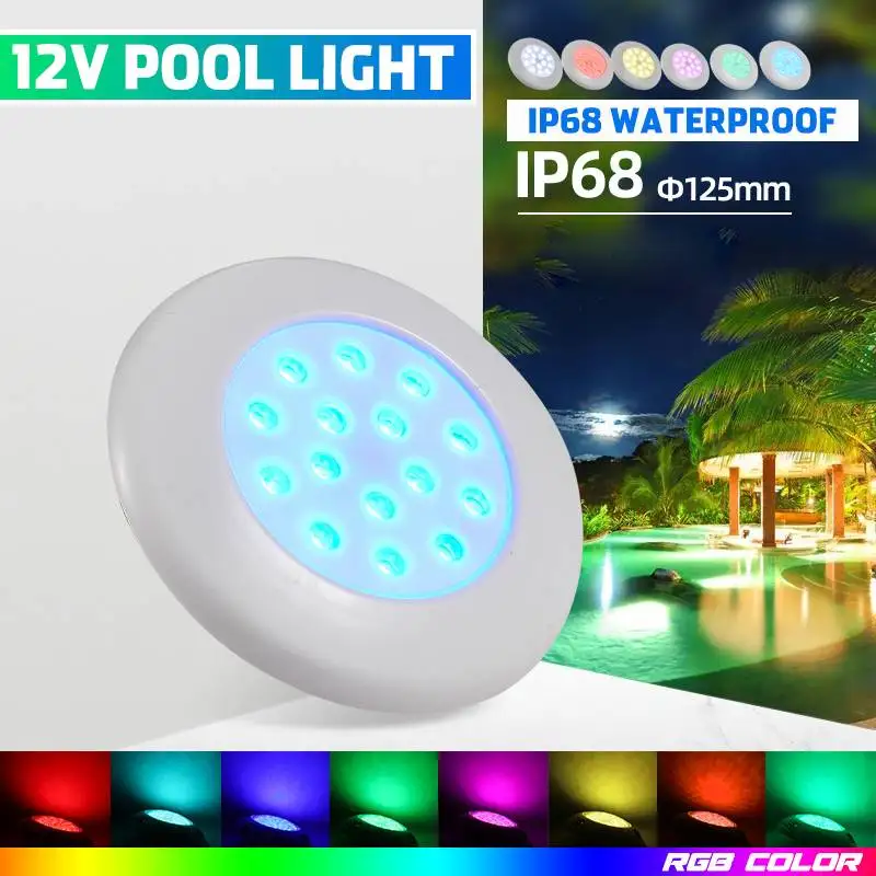 DC12V 7W RGB LED Бассейн светильник Красочный Светодиодный подводный светильник IP68 Водонепроницаемый светодиодный Piscina Luz Точечный светильник дл...
DC12V 7W RGB LED Бассейн светильник Красочный Светодиодный подводный светильник IP68 Водонепроницаемый светодиодный Piscina Luz Точечный светильник дл...
