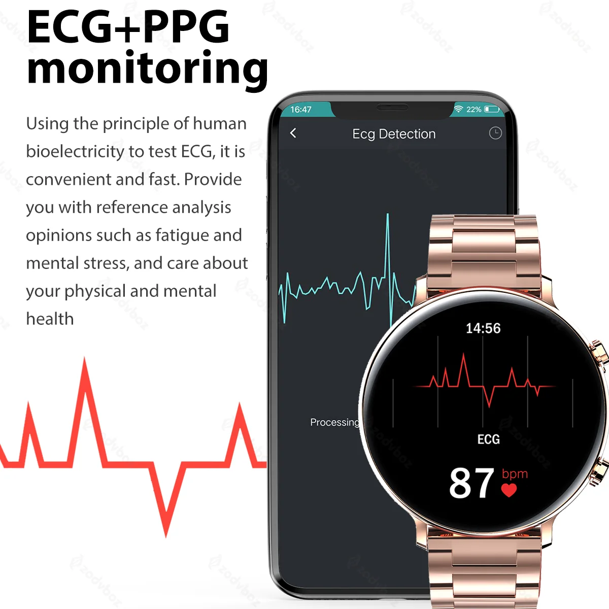 2021 New Bluetooth Call ECG+PPG Smart Watch Women IP68 Waterproof Heart Rate Monitor Ladies Smartwatch For Samsung Huawei Xiaomi |