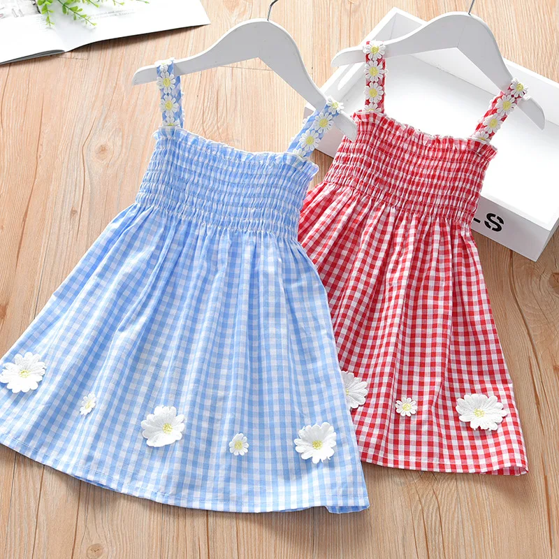 Kids Girls Summer Plaid Dresses 2021 Fashion Girl Casual Clothes Flowers Applique Suspender Vestidos Children Clothing 2-6Y
Kids Girls Summer Plaid Dresses 2021 Fashion Girl Casual Clothes Flowers Applique Suspender Vestidos Children Clothing 2-6Y