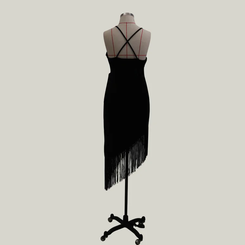 Summer V-Neck Sexy Slim Dress Elegant Fashion Suspender Dresses Ankle-Length Irregular Tassel Dress for Women Party Dress
Summer V-Neck Sexy Slim Dress Elegant Fashion Suspender Dresses Ankle-Length Irregular Tassel Dress for Women Party Dress