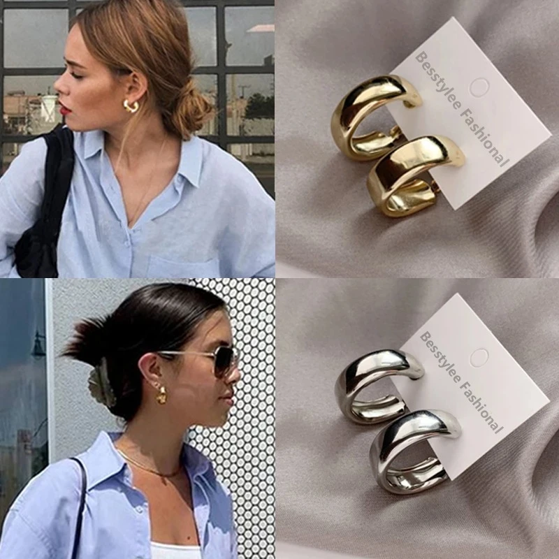 Simple Cold Wind Alloy Geometric Earring Hoop Popular Ladies WOmen Earrings Clips Piercing Ear Party Accessories
Simple Cold Wind Alloy Geometric Earring Hoop Popular Ladies WOmen Earrings Clips Piercing Ear Party Accessories