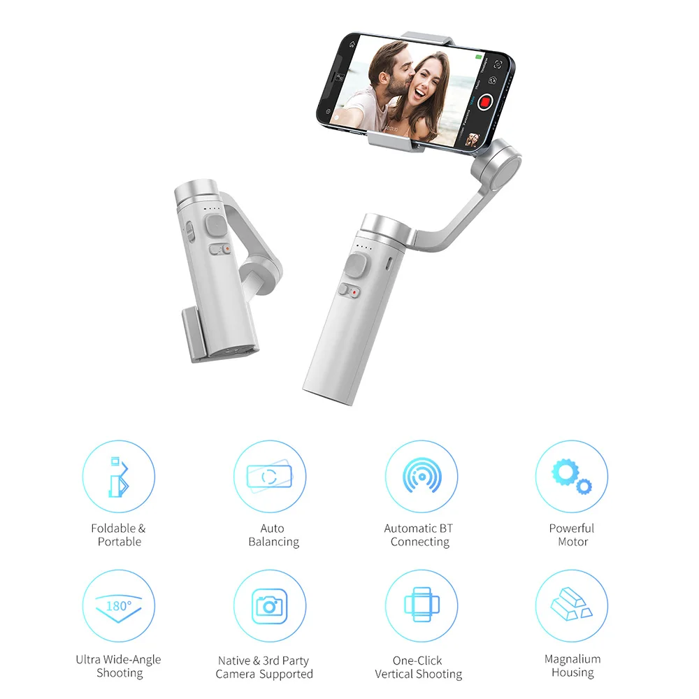 Складной 3-Axis телефон шарнирный стабилизатор для камеры GoPro балансировки, функции распознавания лица w/Перезаряжаемые 4500 мА/ч, Батарея для см...
Складной 3-Axis телефон шарнирный стабилизатор для камеры GoPro балансировки, функции распознавания лица w/Перезаряжаемые 4500 мА/ч, Батарея для см...