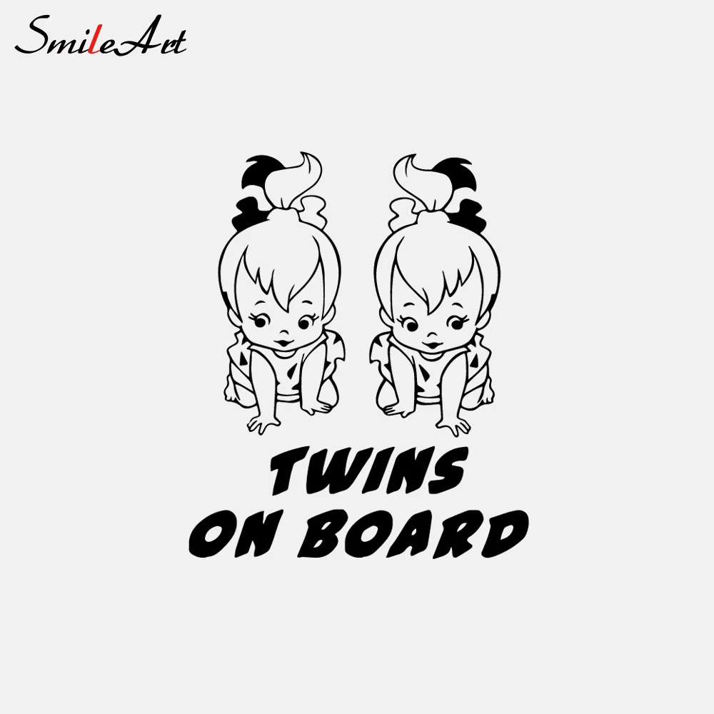 Фото Креативная виниловая накладка Twins на борту водонепроницаемая наклейка с защитой