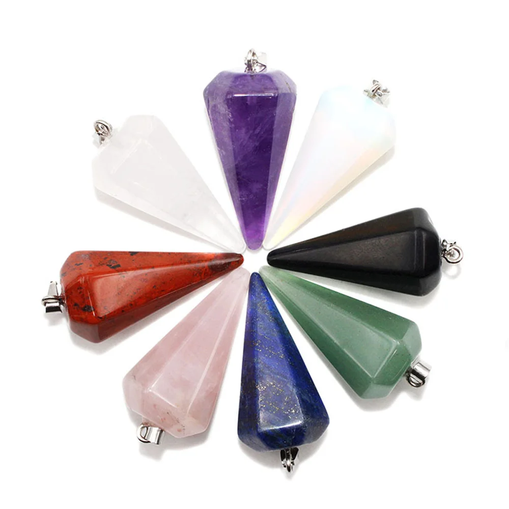 Natural Mineral Crystal Necklace Handmade DIY Gem Pendant Divination Tool Bring Lucky Healing Necklace For Women Men 2021 New
Natural Mineral Crystal Necklace Handmade DIY Gem Pendant Divination Tool Bring Lucky Healing Necklace For Women Men 2021 New