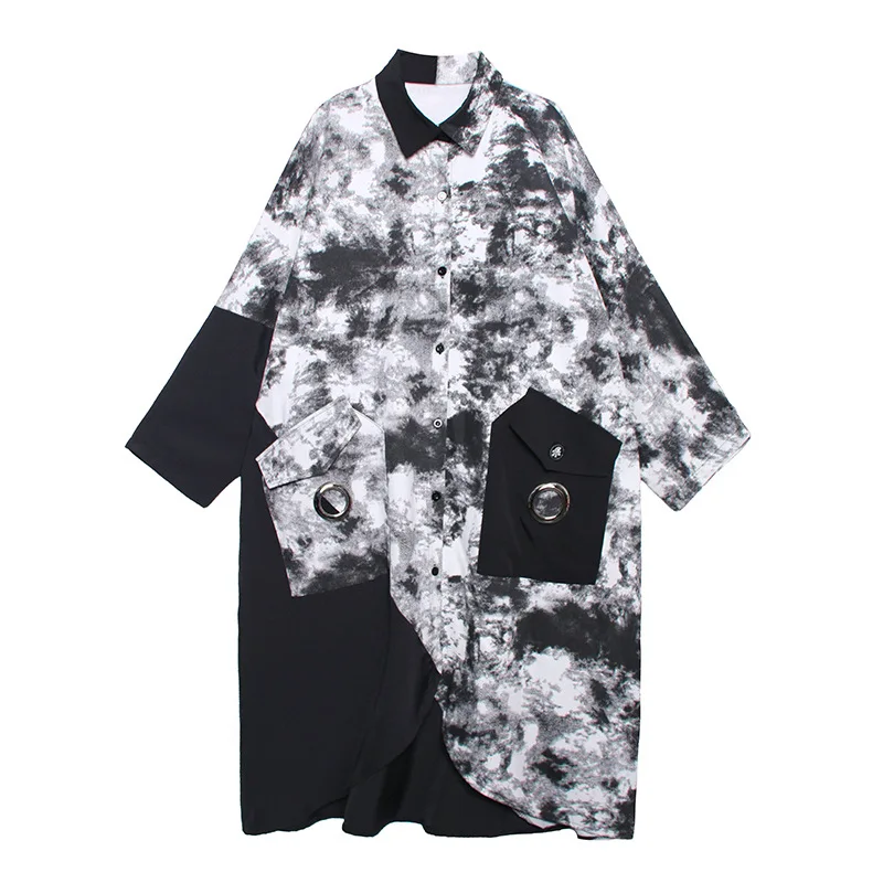 QING MO Women Tie Dyed Trench Coat 2020 Autumn Women Vintage Denim Coat Female Patchwork Blouse Outwear ZQY5218
QING MO Women Tie Dyed Trench Coat 2020 Autumn Women Vintage Denim Coat Female Patchwork Blouse Outwear ZQY5218
