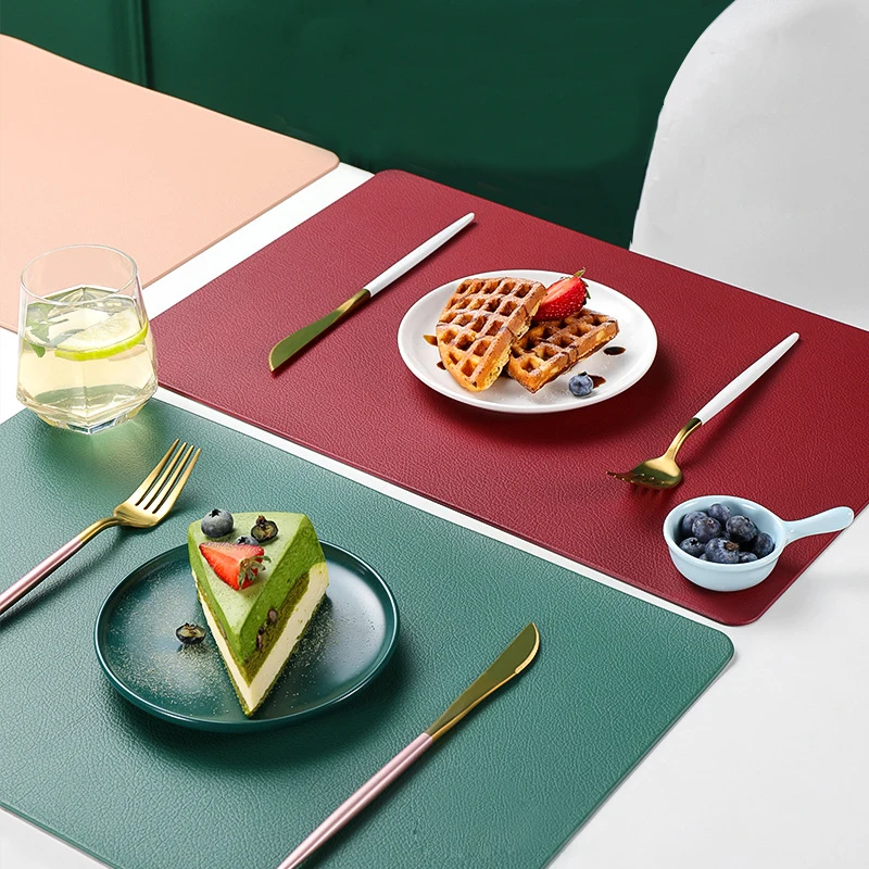 PU Leather Coaster Placemat for Dining Table Heat insulation Mat Waterproof Rectangle Table Pad Bowl Placemat Kitchen Accessorie
PU Leather Coaster Placemat for Dining Table Heat insulation Mat Waterproof Rectangle Table Pad Bowl Placemat Kitchen Accessorie