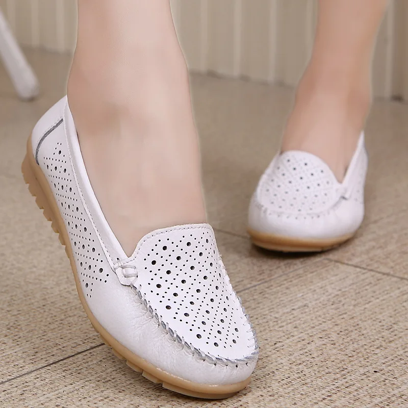 2021 Genuine Leather Flats Women Shoes Breathable Casual Shoes Slip On Women Boat Shoes Comfortable Fashion Cutout Loafers
2021 Genuine Leather Flats Women Shoes Breathable Casual Shoes Slip On Women Boat Shoes Comfortable Fashion Cutout Loafers