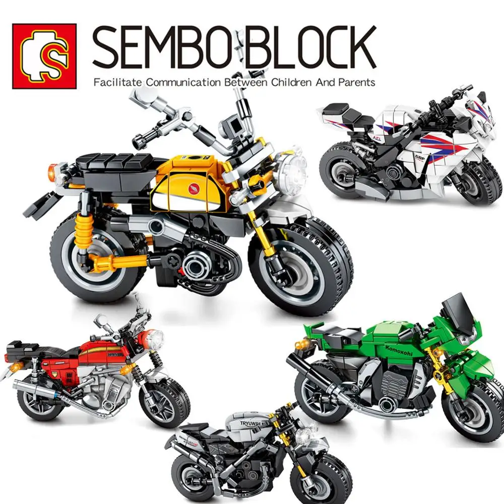 SEMBO Motorcycle MOC Technic Models Building Blocks Motorbike Set Mini Diamond Bricks Collection Toys for Boys Education Gifts
SEMBO Motorcycle MOC Technic Models Building Blocks Motorbike Set Mini Diamond Bricks Collection Toys for Boys Education Gifts