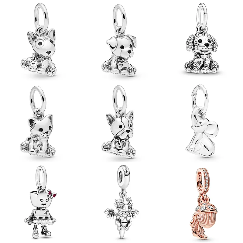 925 Sterling Silver Pendant Robot Labrador Cat Crystal For Original Pandora Charms Women Bracelets & Bangles Jewelry
925 Sterling Silver Pendant Robot Labrador Cat Crystal For Original Pandora Charms Women Bracelets & Bangles Jewelry