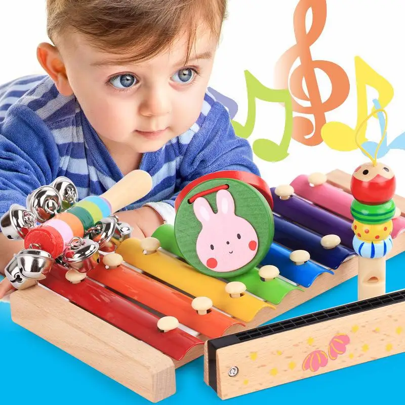 

Деревянный набор из шести предметов для раннего образования, обучающие и забавные учебные пособия, головоломка, игрушка для мультяшный сви...