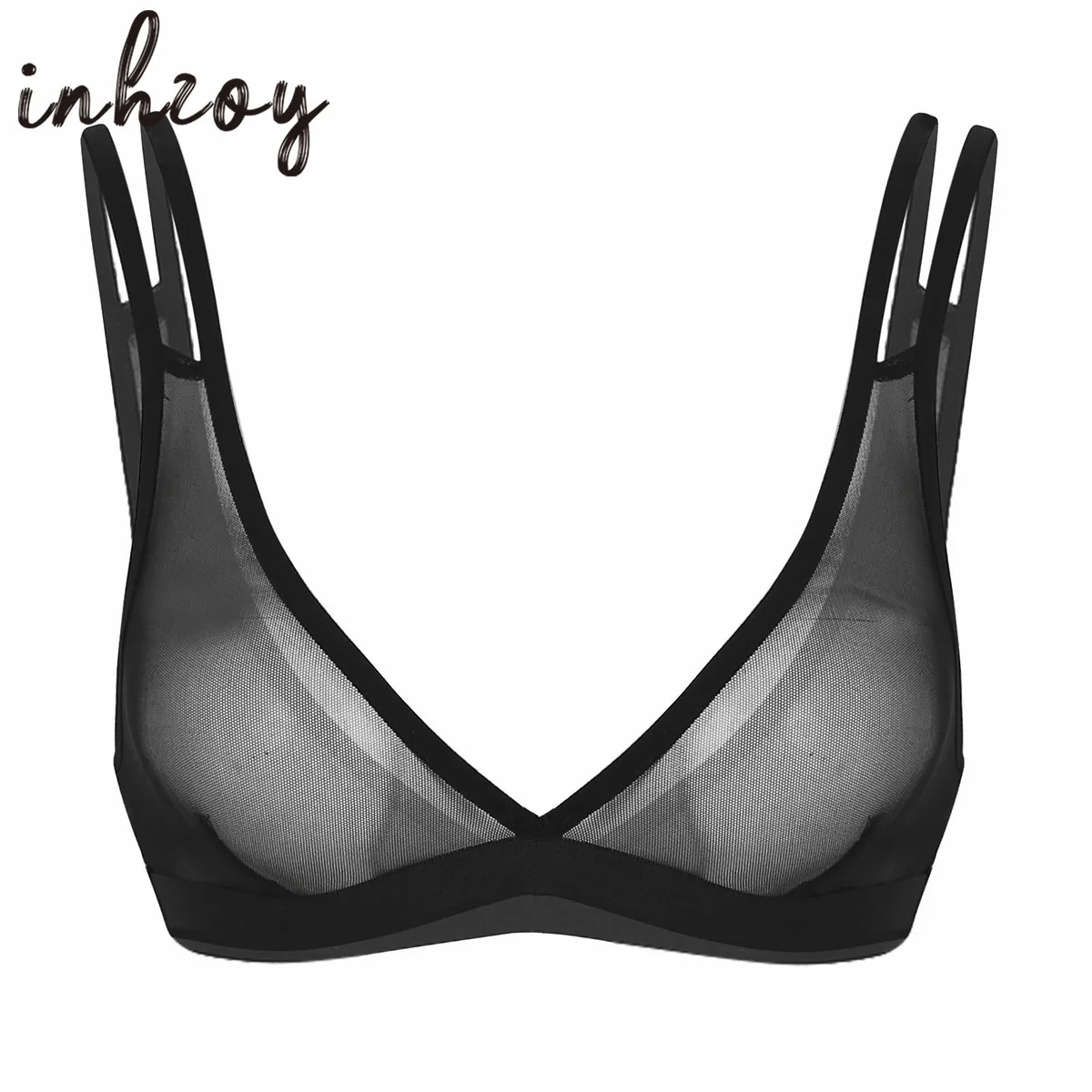 Womens Sheer Mesh See Through Bra Lingerie Tops Low-Cut Unlined Exotic Transparent Bralette Rave Clubwear
Womens Sheer Mesh See Through Bra Lingerie Tops Low-Cut Unlined Exotic Transparent Bralette Rave Clubwear