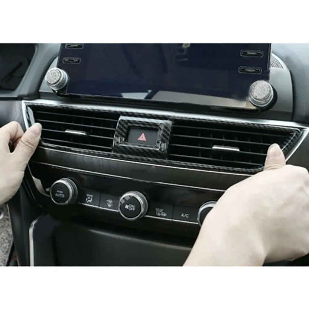 3pcs Console Air Outlet Vent Trim Carbon Fiber Style DIY Decor For Honda Accord 2018-2020
3pcs Console Air Outlet Vent Trim Carbon Fiber Style DIY Decor For Honda Accord 2018-2020