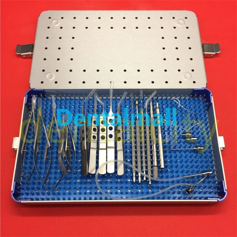 21pcs/Set Ophthalmic Cataract Eye Micro Surgery Surgical Instruments with case box
21pcs/Set Ophthalmic Cataract Eye Micro Surgery Surgical Instruments with case box