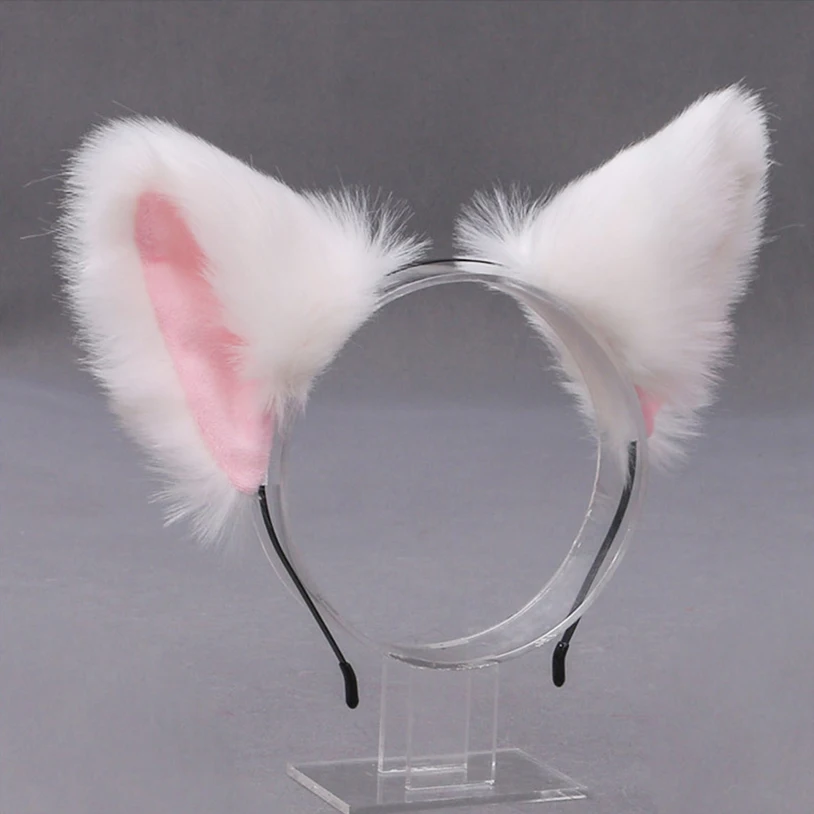 

Girls Animal Beast Cat Ears Headbands Beast Headdress Fox Ears Hairpin Kawaii Furry Hair Hoop Cosplay Costume Party Headpiece