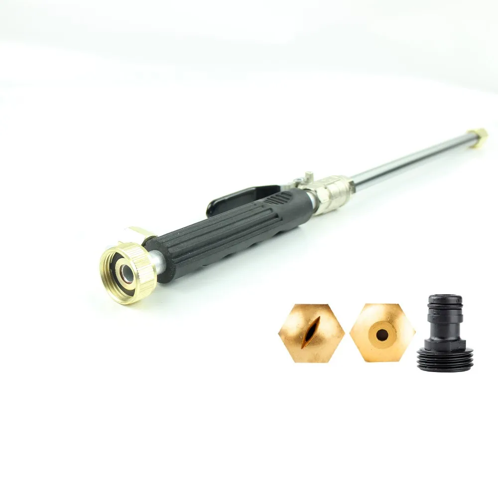 High Pressure Water Gun Metal Stainless Steel Long Rod Cleaning Water Gun Power Car Washer Spray Car Washing Garden Water Jet
High Pressure Water Gun Metal Stainless Steel Long Rod Cleaning Water Gun Power Car Washer Spray Car Washing Garden Water Jet