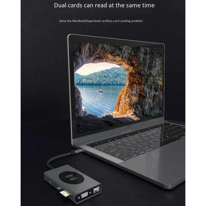 13 in 1 USB C HUB, PD Fast Charge Can Be Connected to Gigabit Wired Network for PC Laptop
13 in 1 USB C HUB, PD Fast Charge Can Be Connected to Gigabit Wired Network for PC Laptop