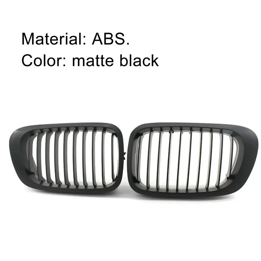2Pcs Dual Slat Replacement Matte Black Front Bumper Grills 51138208685/51138208686 for BMW E46 99-02 Car Exterior Accessories
2Pcs Dual Slat Replacement Matte Black Front Bumper Grills 51138208685/51138208686 for BMW E46 99-02 Car Exterior Accessories