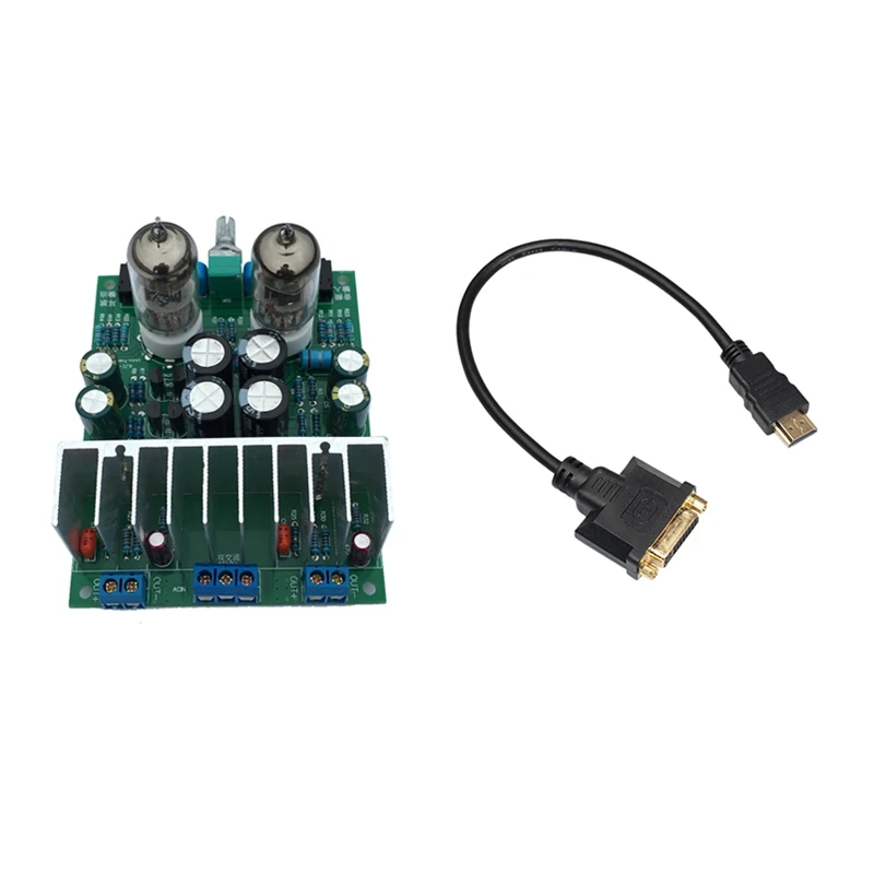1 комплект Hi-Fi 6J1 ламповый усилитель для наушников и шт. фут 0 3 м HDMI-DVI DVI-D 24 + 5 кабель
