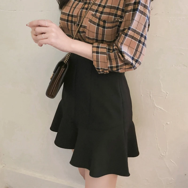 2019 New Spring autumn Korean version High Waist short Fishtail Skirts woman yy218
2019 New Spring autumn Korean version High Waist short Fishtail Skirts woman yy218