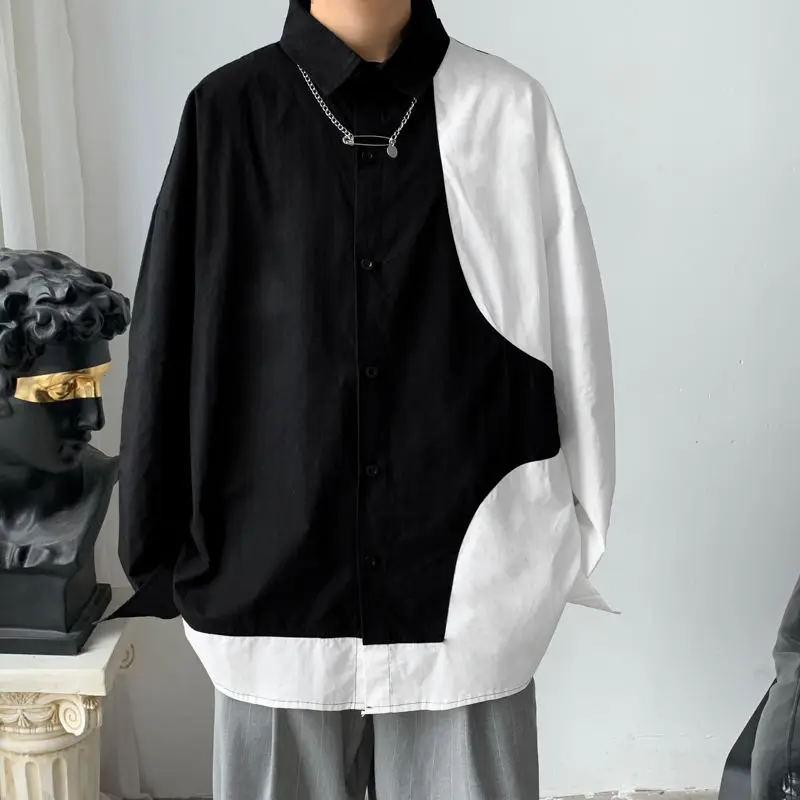 Men's Long Sleeve Color Stitching Hawaiian Men Shirt Camisa Masculina Mens Cotton Clothes Fashion Shirts M-5XL Streetwear Blouse
Men's Long Sleeve Color Stitching Hawaiian Men Shirt Camisa Masculina Mens Cotton Clothes Fashion Shirts M-5XL Streetwear Blouse