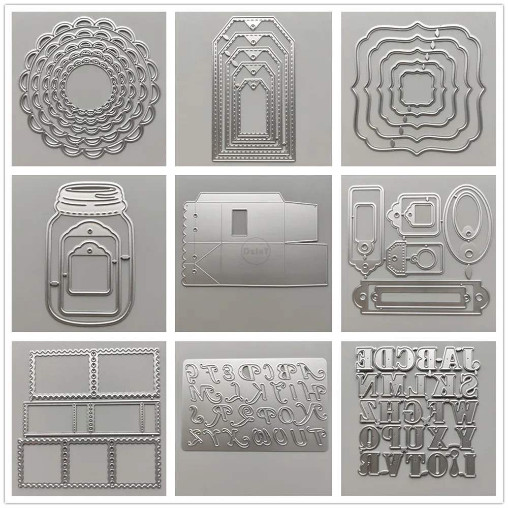 (29 Styles) Geometric Border Metal Cutting Dies Stencils for Decoration DIY Scrapbooking Embossing Paper Templates Molds Crafts 
(29 Styles) Geometric Border Metal Cutting Dies Stencils for Decoration DIY Scrapbooking Embossing Paper Templates Molds Crafts