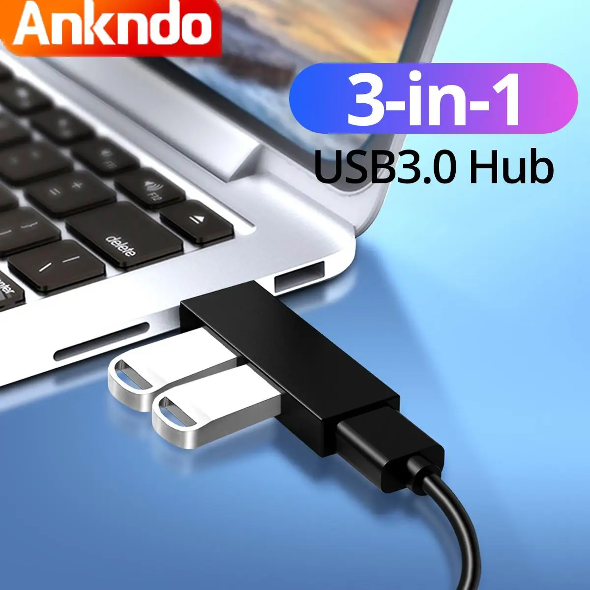 ANKNDO Portable 3 in 1 USB HUB Splitter Hi-Speed Type-C HUB Computer Adapter USB Extend For Hard Disk Wired Mouse Keyboard
ANKNDO Portable 3 in 1 USB HUB Splitter Hi-Speed Type-C HUB Computer Adapter USB Extend For Hard Disk Wired Mouse Keyboard