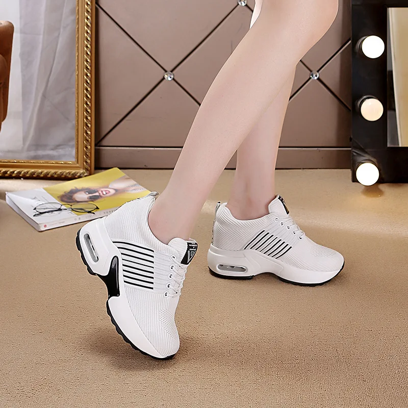 Spring High Platform High Heels Women Thick Sole Shoes Heels Wedge Sneakers Breathable Mesh Casual Shoes Woman
Spring High Platform High Heels Women Thick Sole Shoes Heels Wedge Sneakers Breathable Mesh Casual Shoes Woman