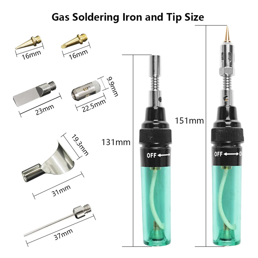 Welding Soldering Irons 1300 Celsius Butane Gas Welding Pen Burner Blow Torch Gas Soldering Iron Cordless Butane Tip Tool
Welding Soldering Irons 1300 Celsius Butane Gas Welding Pen Burner Blow Torch Gas Soldering Iron Cordless Butane Tip Tool