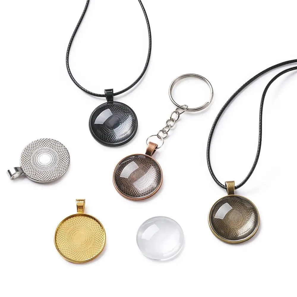 40 шт. Очаровательная основа подвески набор заготовок рамка лоток с круглым стеклом кабошон камея для DIY ювелирных изделий 
40 шт. Очаровательная основа подвески набор заготовок рамка лоток с круглым стеклом кабошон камея для DIY ювелирных изделий