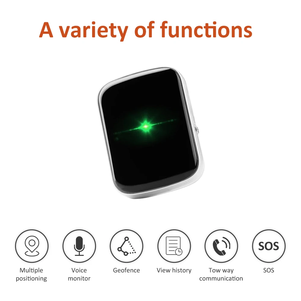 Мини GPS-трекер A21 1000 мА · ч водонепроницаемый для детей/собак/кошек устройство