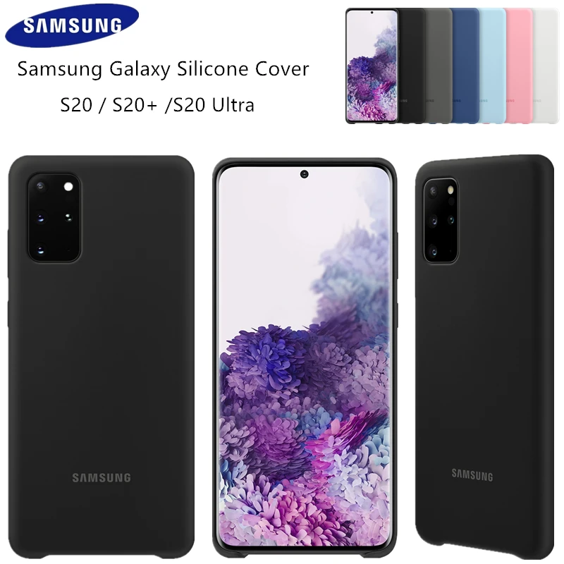 Оригинальный Ультратонкий силиконовый чехол Samsung Galaxy S20/S20 Plus/S20 жидкий Мягкий