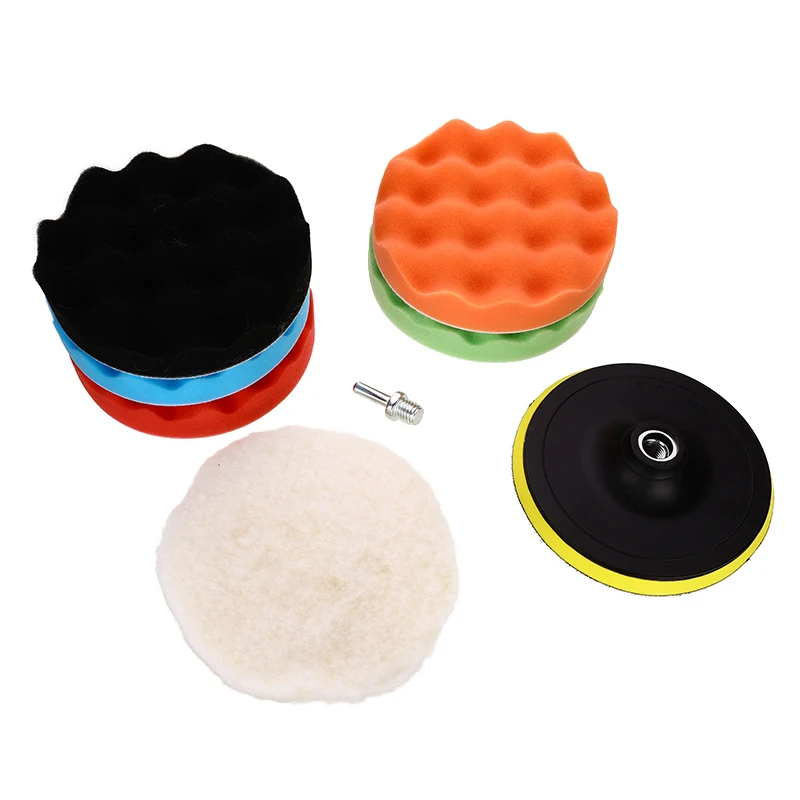 7pcs 3''/ 4''/ 6''/ 7'' Buffing Sponge Polishing Pad Hand Tool Kit For Car Polisher Polishing Compound 
7pcs 3''/ 4''/ 6''/ 7'' Buffing Sponge Polishing Pad Hand Tool Kit For Car Polisher Polishing Compound