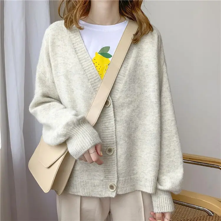 2021 Women Sweater Cardigan Winter Solid Cashmere Top Casual Cardigans Chic Korean Fashion Winter Knit Jacket sueters mujer
2021 Women Sweater Cardigan Winter Solid Cashmere Top Casual Cardigans Chic Korean Fashion Winter Knit Jacket sueters mujer