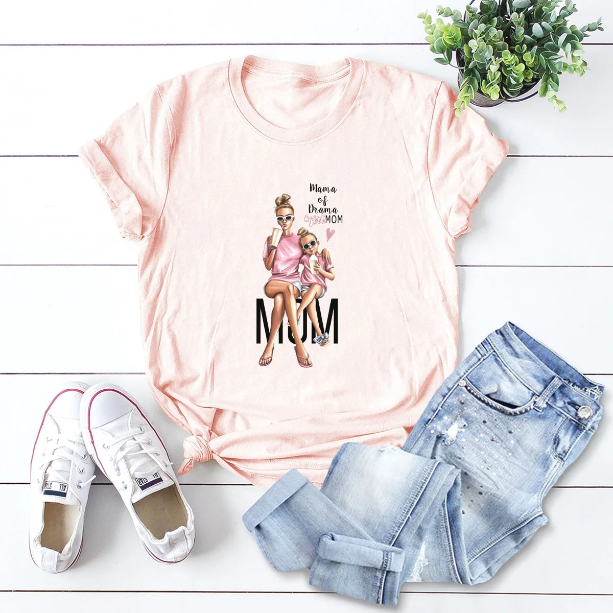 100% Cotton T Shirts Girl Mom Mother's Love Print Tees Harajuku Mama Daughter TShirts Vogue Tops Shirts Femme Summer Streetwear
100% Cotton T Shirts Girl Mom Mother's Love Print Tees Harajuku Mama Daughter TShirts Vogue Tops Shirts Femme Summer Streetwear