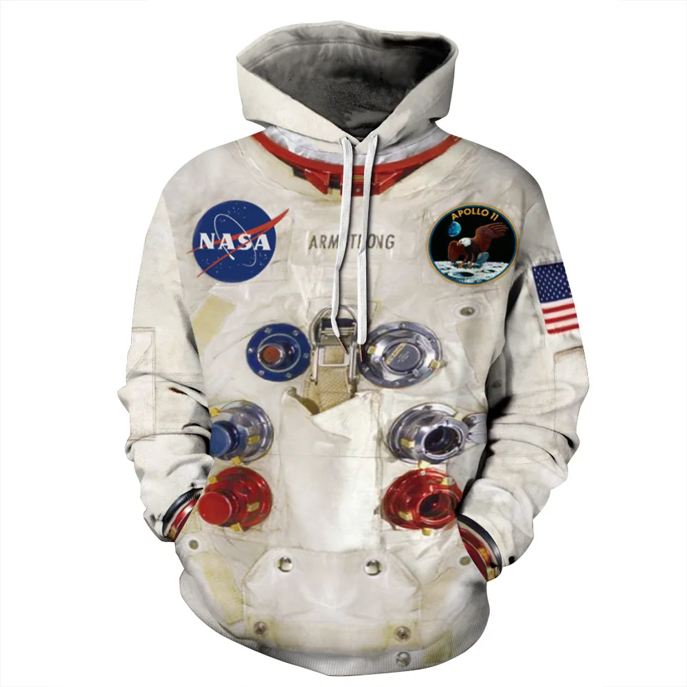 Couples Spring Women's Men's Hooded Digital Spacesuit Universe Printing Sweatshirt Casual Loose Pullover Baseball Uniform
Couples Spring Women's Men's Hooded Digital Spacesuit Universe Printing Sweatshirt Casual Loose Pullover Baseball Uniform