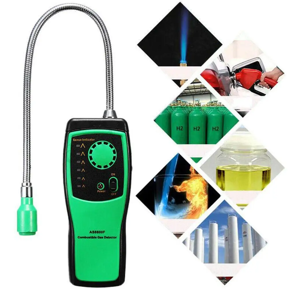 Combustible Gas Detector Flammable Natural Gas Leakage Methane Gas Tester Leak Tool Detector Semiconductor Analyzer For AS8
Combustible Gas Detector Flammable Natural Gas Leakage Methane Gas Tester Leak Tool Detector Semiconductor Analyzer For AS8
