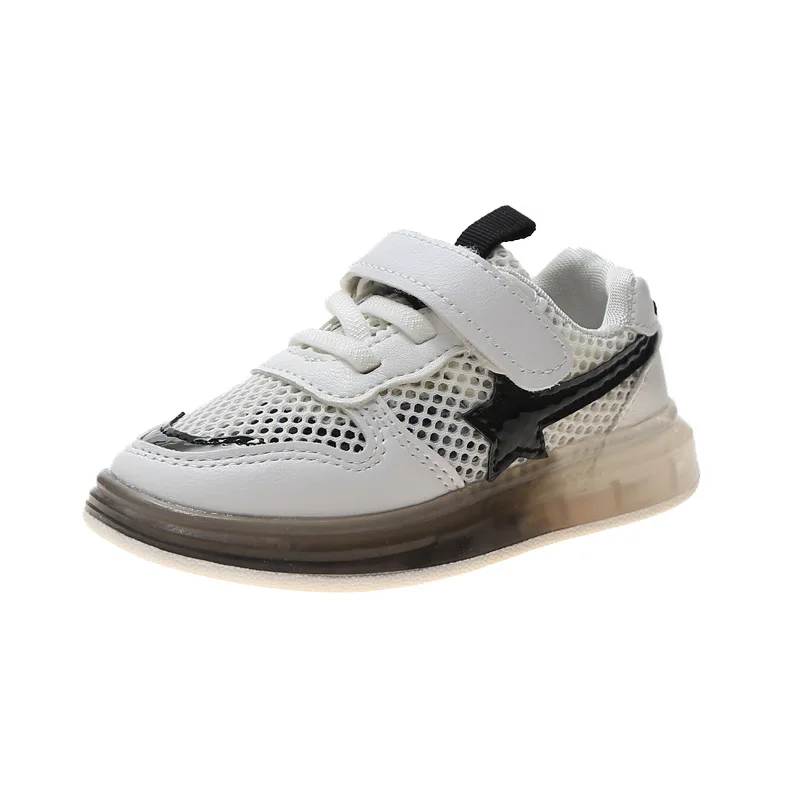 Fashion Spring Summer Children's Air Mesh LED Light Skate Shoes Breathable Net Fabric Kids Sneakers For Boys Girls Sports Shoes
Fashion Spring Summer Children's Air Mesh LED Light Skate Shoes Breathable Net Fabric Kids Sneakers For Boys Girls Sports Shoes