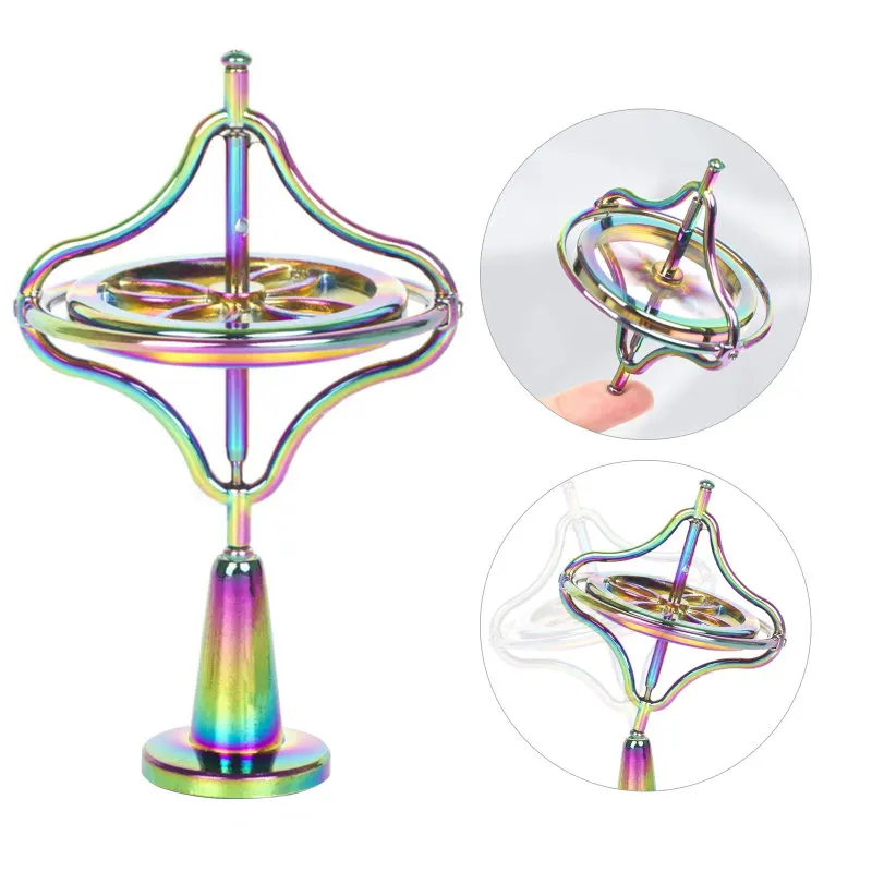 Desktop Stress Relief Gyroscop Aluminum Alloy Decompression Hypnosis Rotary Gyro Adult Fingertip Toy Kinetic Round Metal Spinner
Desktop Stress Relief Gyroscop Aluminum Alloy Decompression Hypnosis Rotary Gyro Adult Fingertip Toy Kinetic Round Metal Spinner