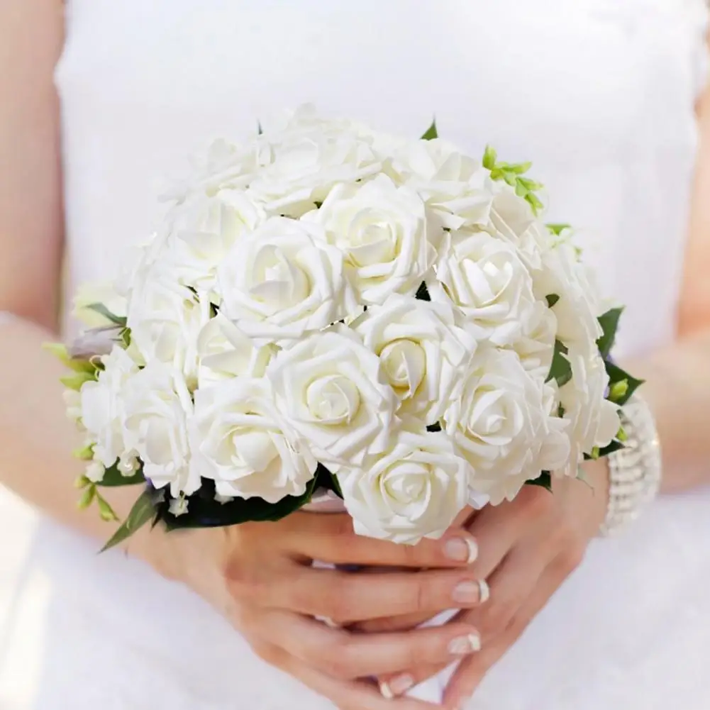 25pcs Artificial Flower Rose Floral Heads with Stem DIY Wedding Bouquets Gift
25pcs Artificial Flower Rose Floral Heads with Stem DIY Wedding Bouquets Gift