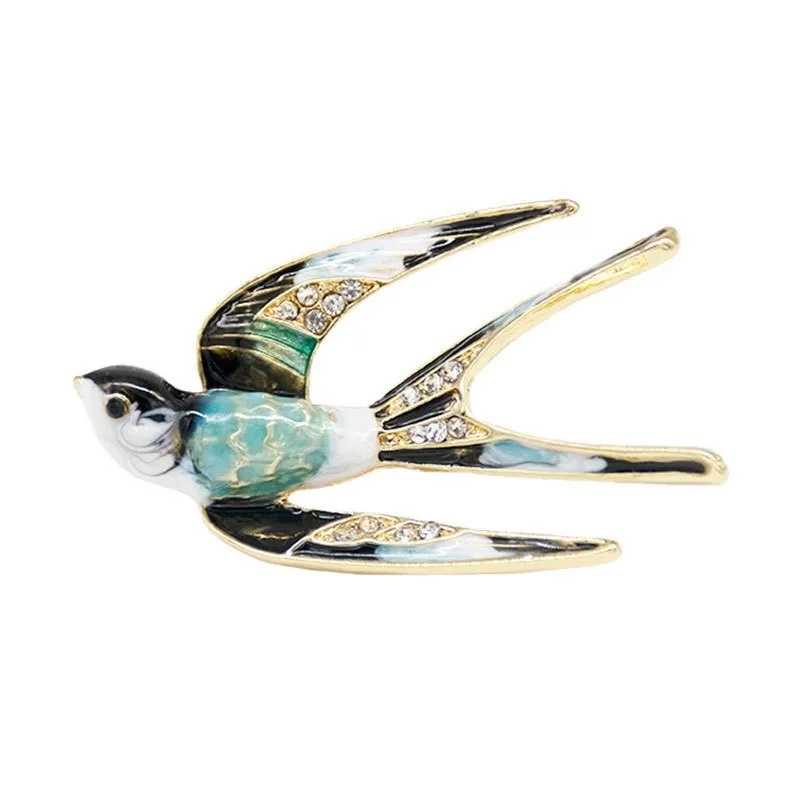 New Creativity Retro Swallow brooch enamel crystal drop oil animal ornaments
New Creativity Retro Swallow brooch enamel crystal drop oil animal ornaments