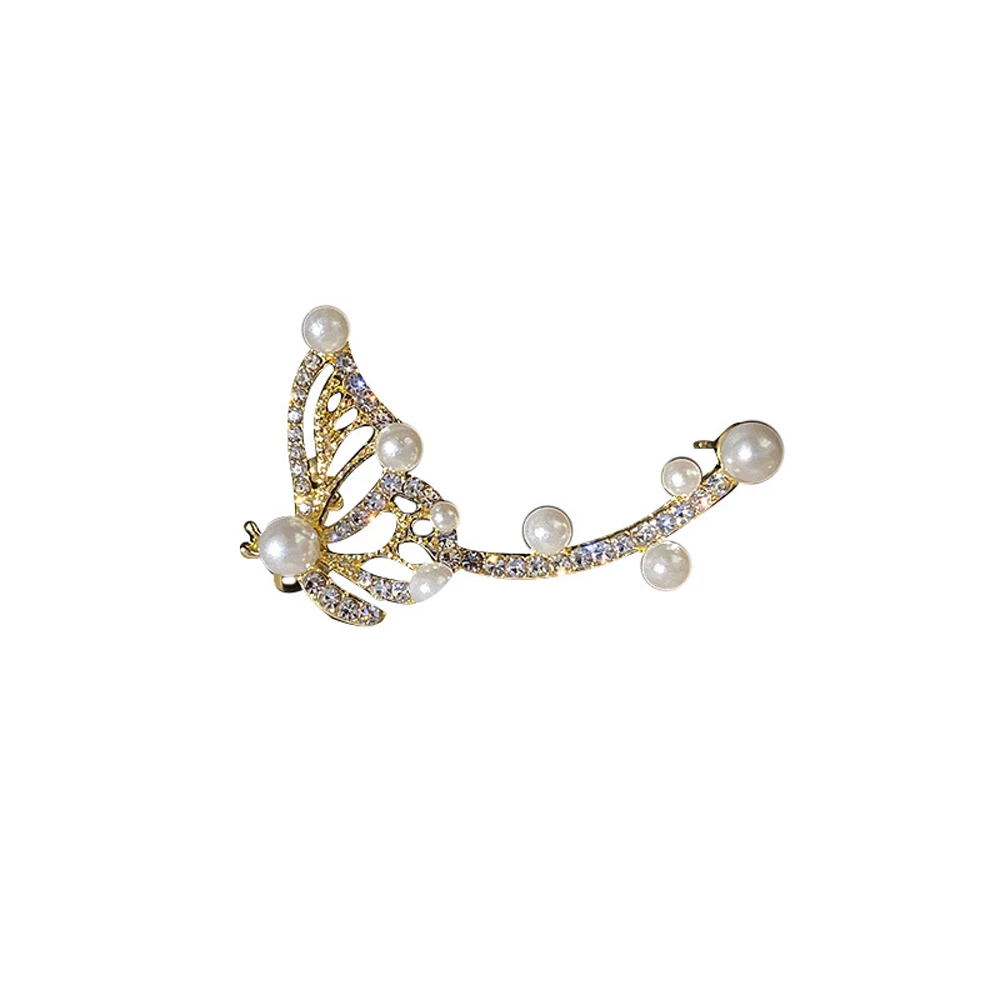 New Fashion Jewelry Rhinestone Elves Butterfly Ear Clip Single Pearl Clip on Earrings Women Crystal Ear Cuff
New Fashion Jewelry Rhinestone Elves Butterfly Ear Clip Single Pearl Clip on Earrings Women Crystal Ear Cuff