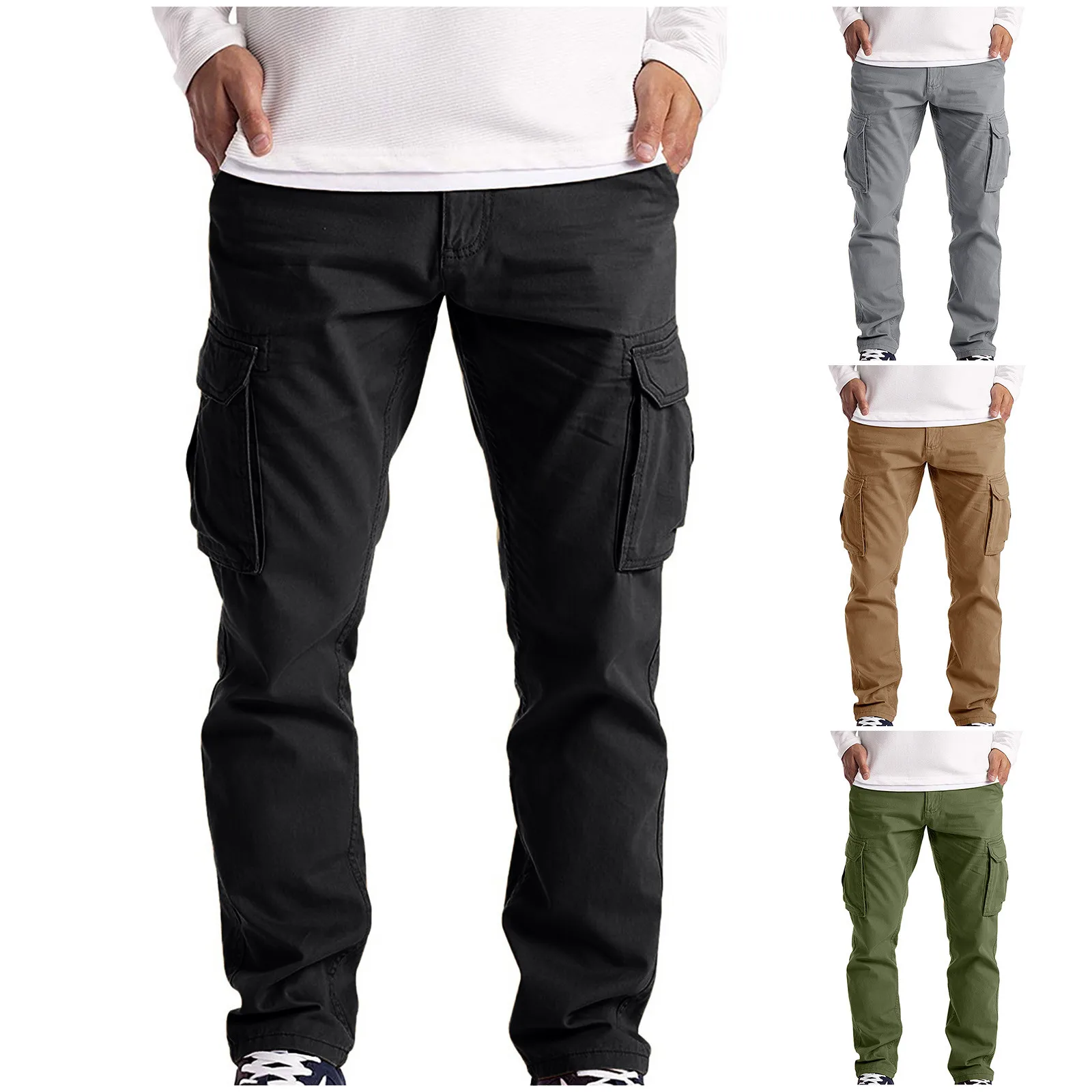 58# New men cargo pants mens Loose fit army tactical pants Multi-pocket trousers straight cut pantalon Male Military Overalls 
58# New men cargo pants mens Loose fit army tactical pants Multi-pocket trousers straight cut pantalon Male Military Overalls