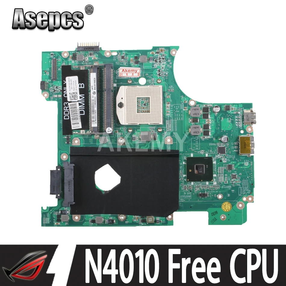 Akemy CN 07NTDG DA0UM8MB6E0 для For DELL Inspiron 14R N4010 14 дюймов материнская плата ноутбука HD GMA HM57 DDR3