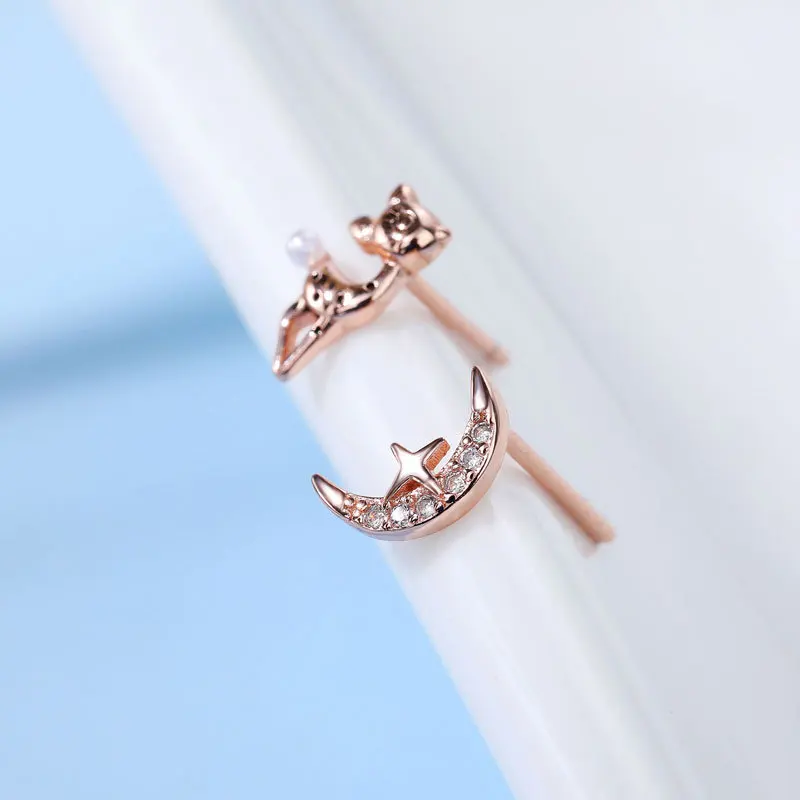 YC5293E S925 Silver Fashion Delicacy Non-symmetrical Deer Moon Zircon Earring Gift Party Banquet WOMEN'S Jewelry Earrings
YC5293E S925 Silver Fashion Delicacy Non-symmetrical Deer Moon Zircon Earring Gift Party Banquet WOMEN'S Jewelry Earrings