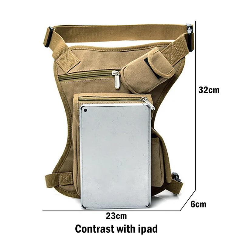 SHUJIN Men Canvas Drop Leg Bag Waist Casual Pack Belt Hip Bum Military Travel Multipurpose Messenger Shoulder Bags Cycling
SHUJIN Men Canvas Drop Leg Bag Waist Casual Pack Belt Hip Bum Military Travel Multipurpose Messenger Shoulder Bags Cycling